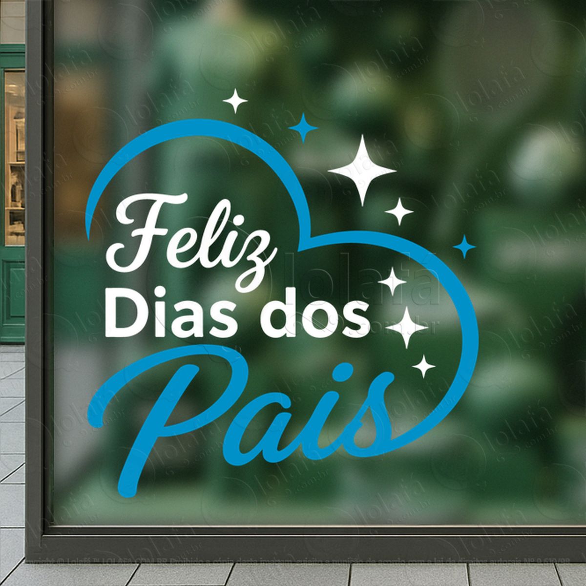 Dia dos Pais Promoção Decoração Loja Adesivos Para Vitrine Dia Dos Pais Mod:1041