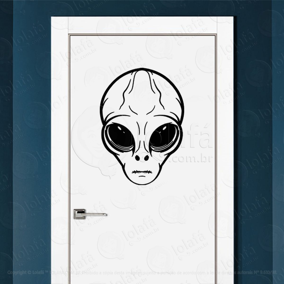 Anfitrião das Constelações Adesivo Alienígena de Parede para Quarto, Porta e Vidro Mod:390