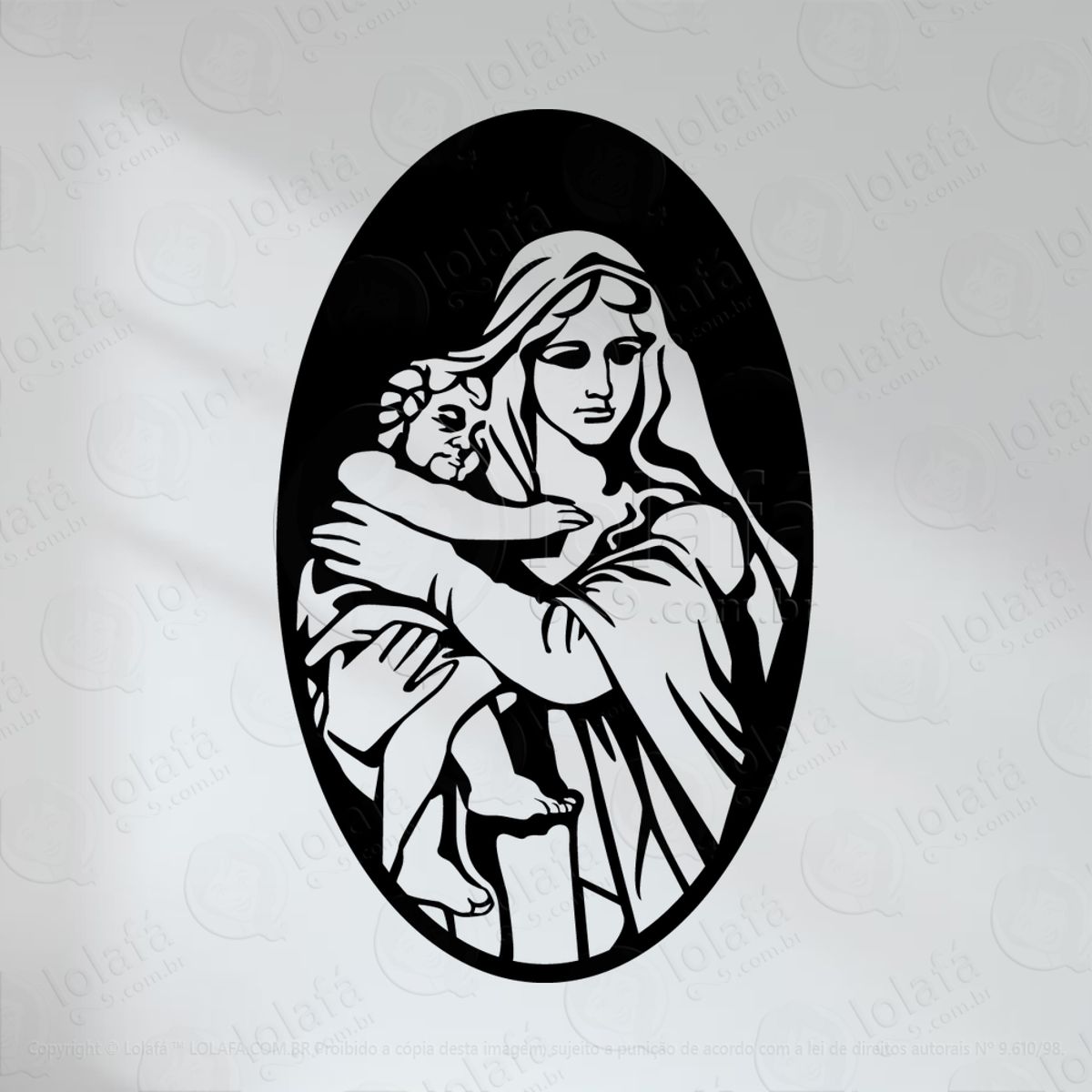 Jesus Cristo Adesivo de Parede Decorativo para Casa, Quarto, Sala e Vidro Mod:4