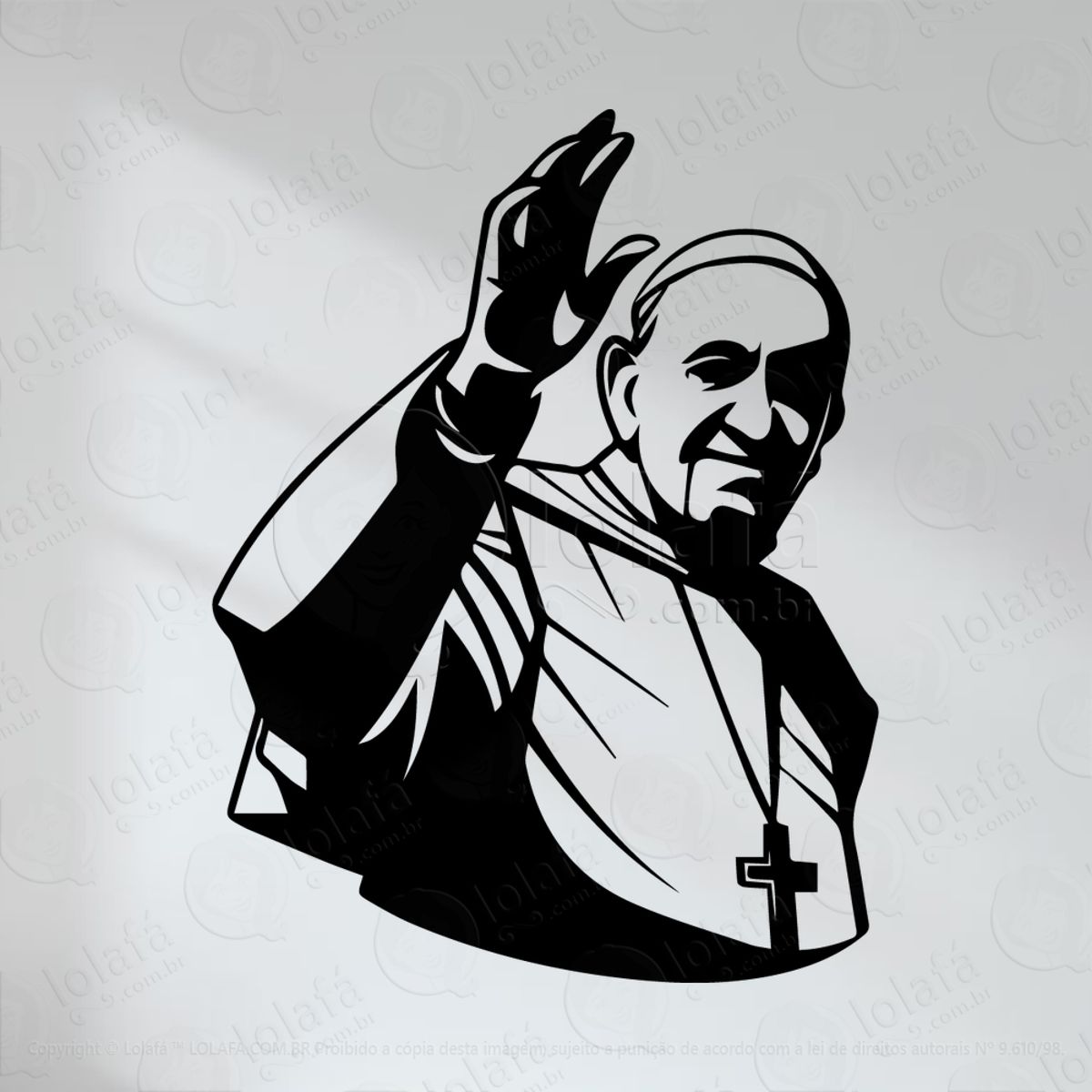 Papa Adesivo de Parede Decorativo para Casa, Quarto, Sala e Vidro Mod:48