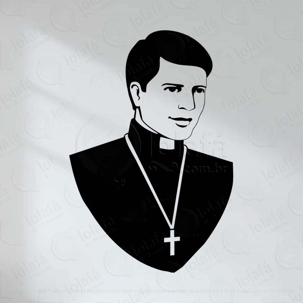 Padre Adesivo de Parede Decorativo para Casa, Quarto, Sala e Vidro Mod:49