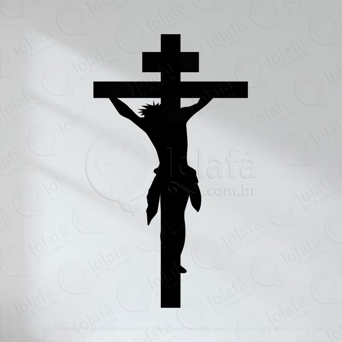 Jesus Cristo Adesivo de Parede Decorativo para Casa, Quarto, Sala e Vidro Mod:57