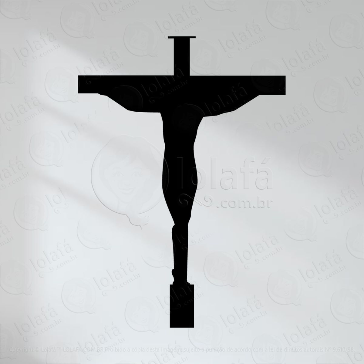 Jesus Cristo Adesivo de Parede Decorativo para Casa, Quarto, Sala e Vidro Mod:61