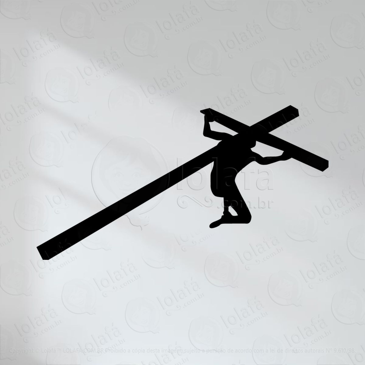 Jesus Cristo Adesivo de Parede Decorativo para Casa, Quarto, Sala e Vidro Mod:62