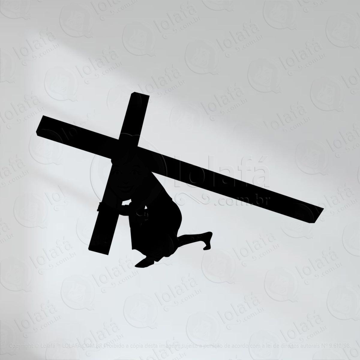 Jesus Cristo Adesivo de Parede Decorativo para Casa, Quarto, Sala e Vidro Mod:63