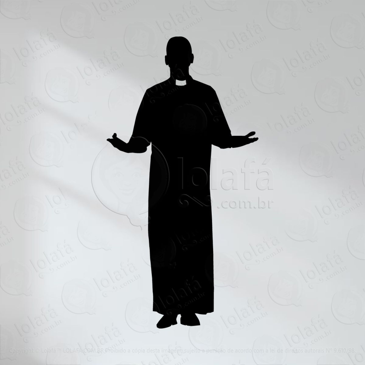 Padre Adesivo de Parede Decorativo para Casa, Quarto, Sala e Vidro Mod:86