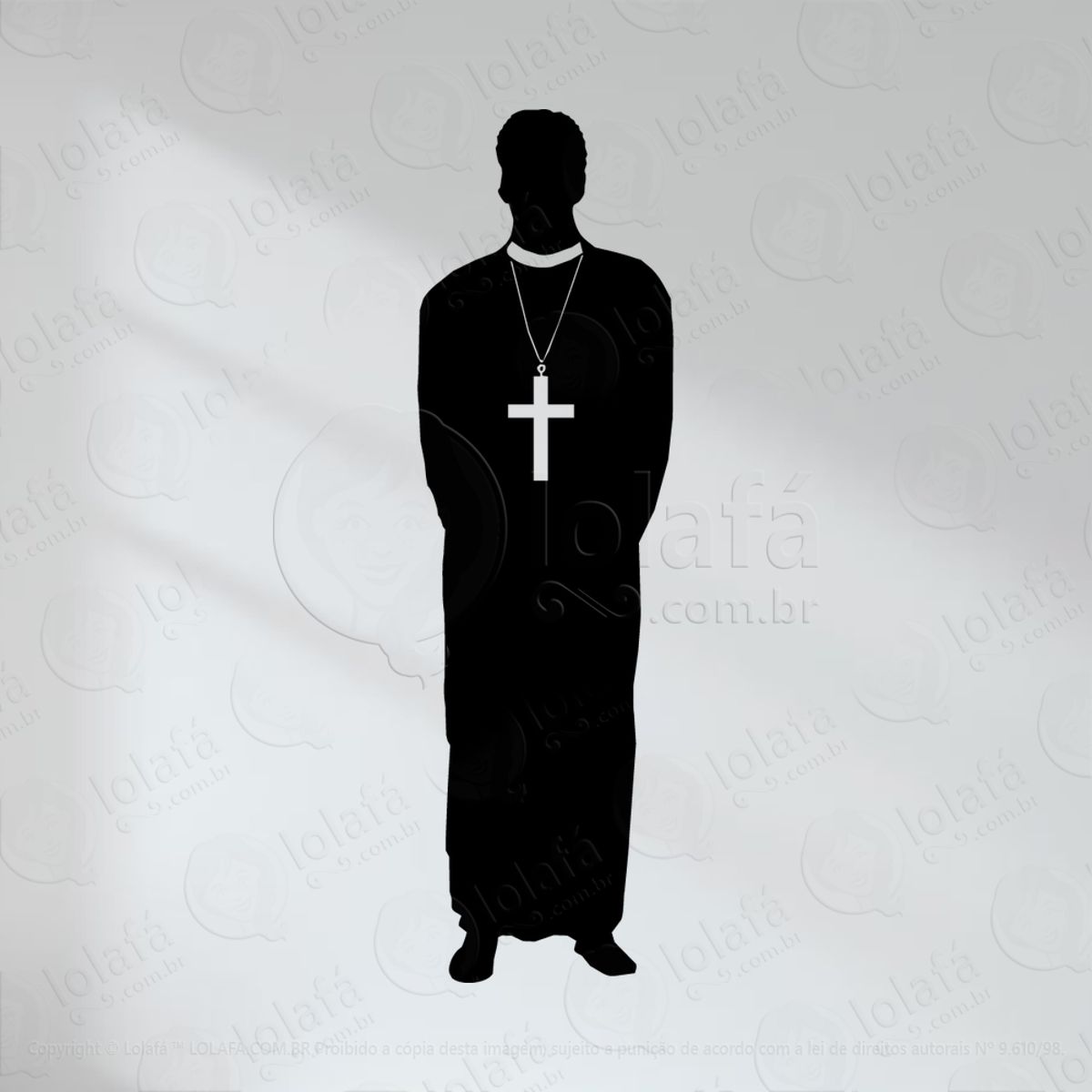 Padre Adesivo de Parede Decorativo para Casa, Quarto, Sala e Vidro Mod:88