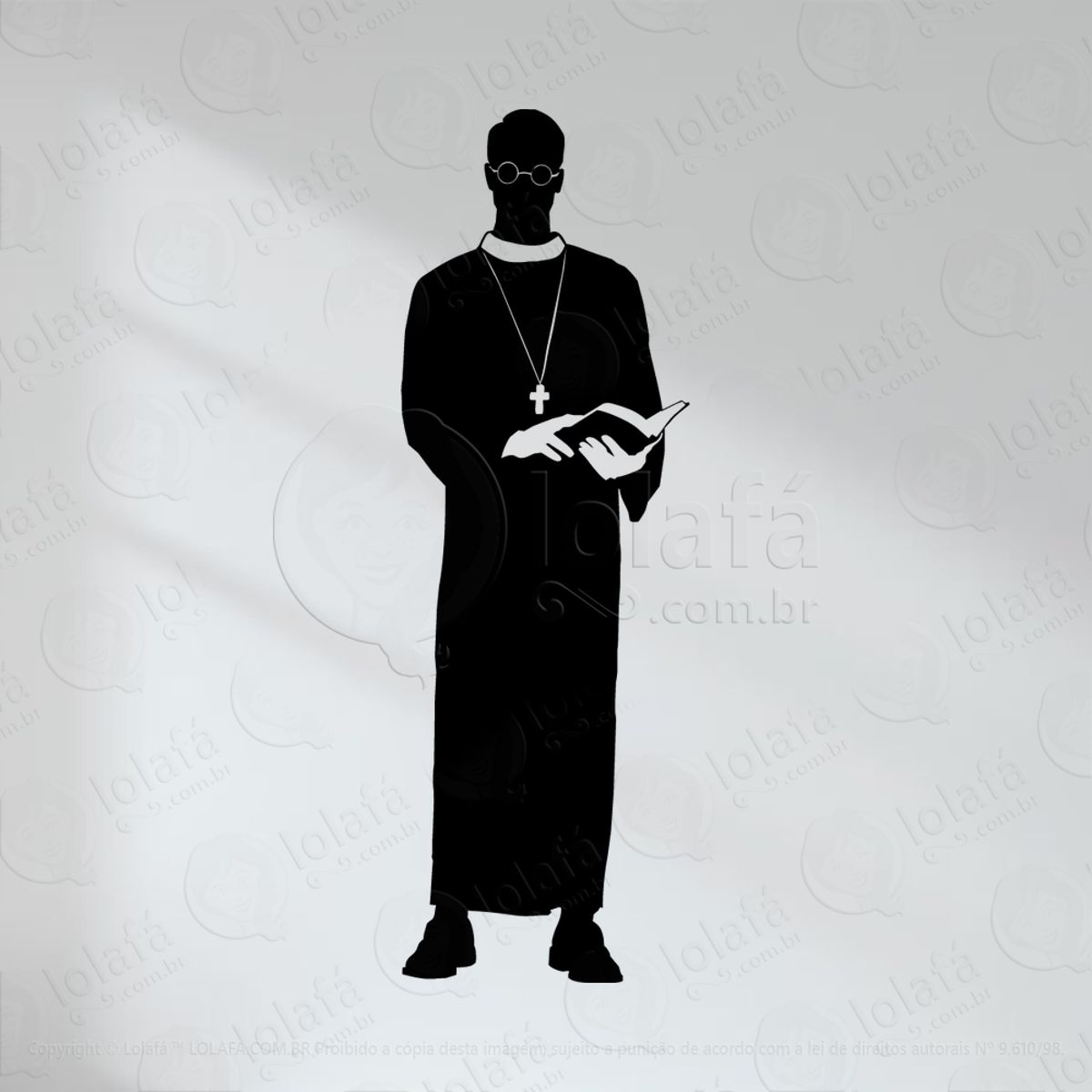 Padre Adesivo de Parede Decorativo para Casa, Quarto, Sala e Vidro Mod:89