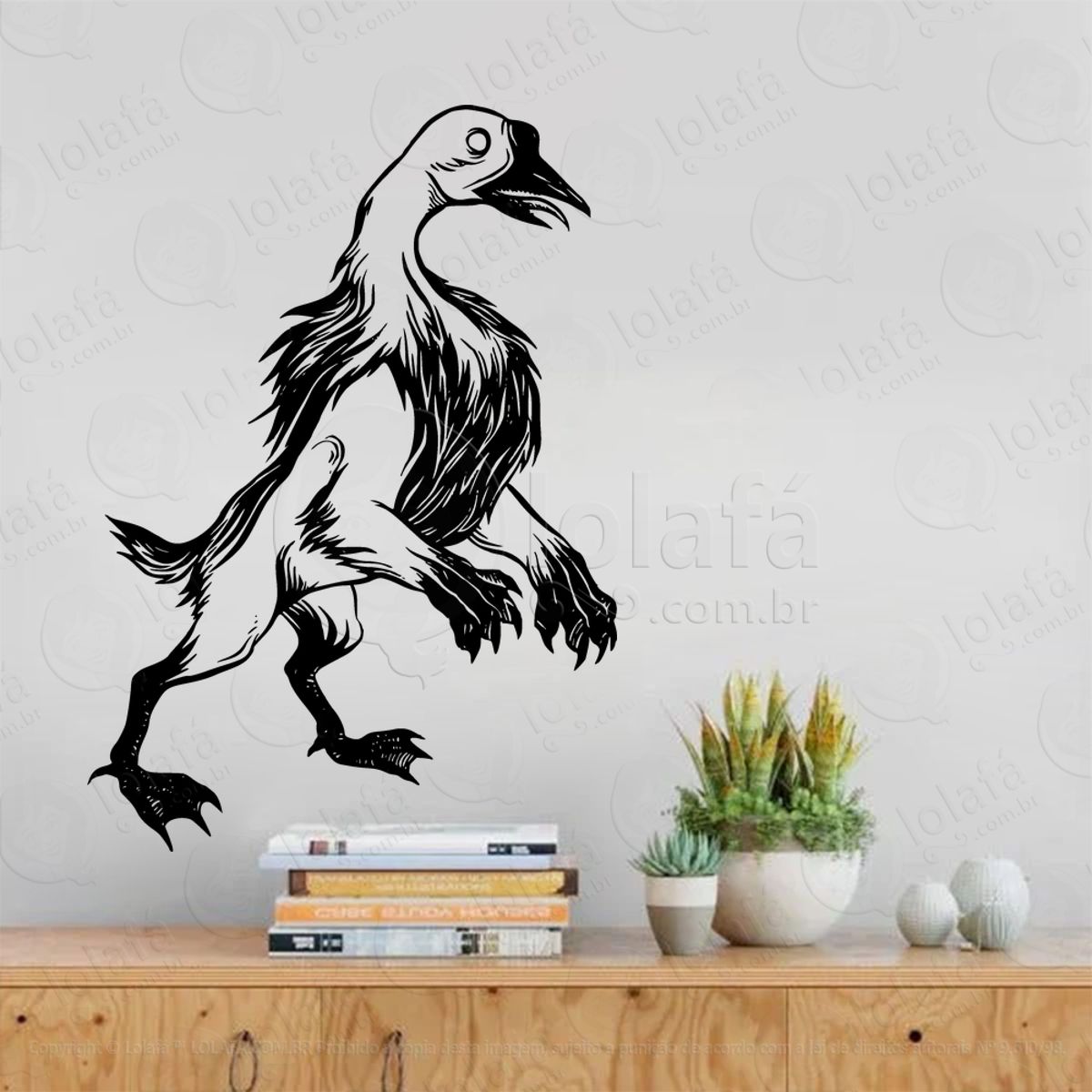 Pato Ipos Duck Adesivo de Parede Decorativo para Casa, Sala, Quarto, Vidro e Altar Ocultista Mod:191
