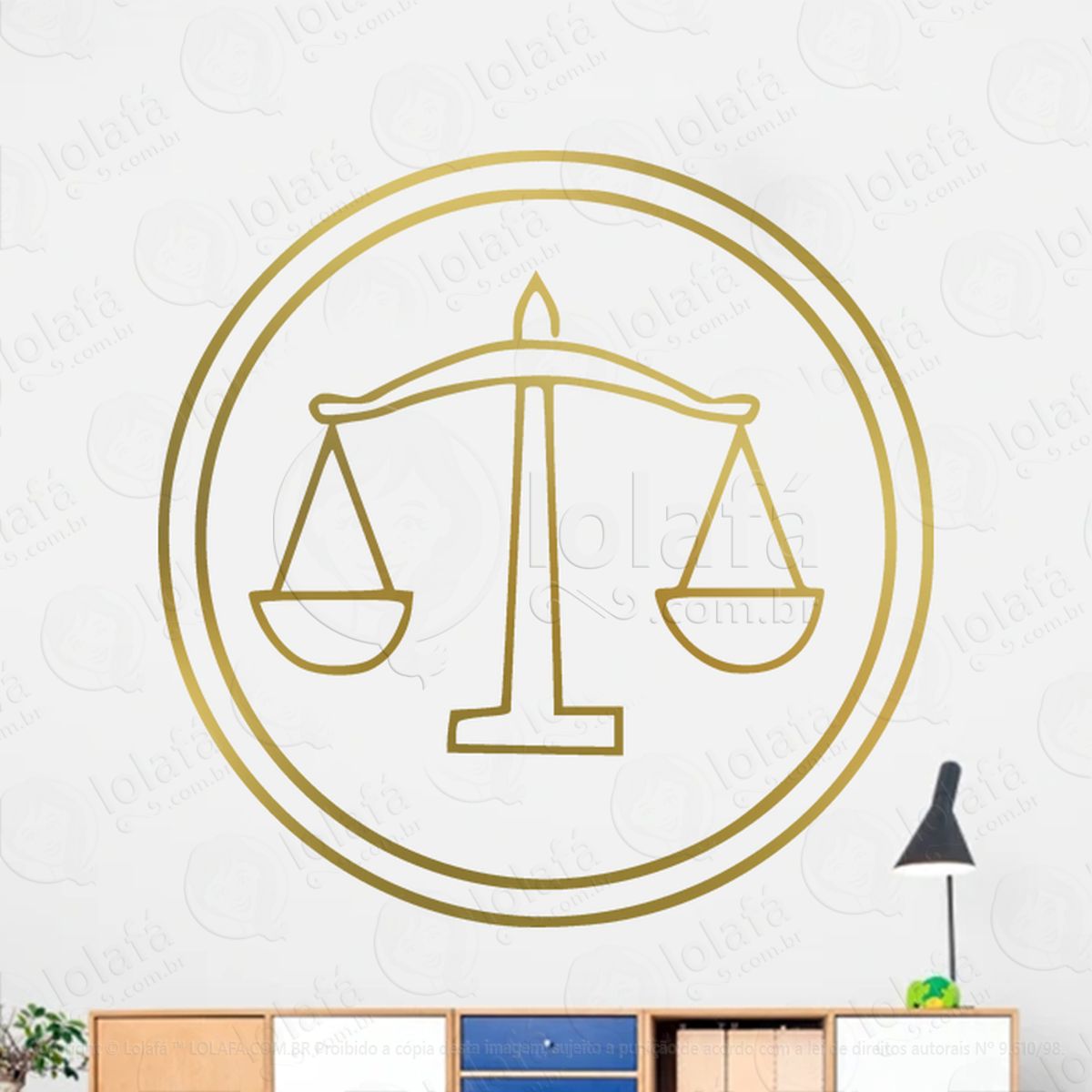 Mandala Signo de Libra Astrologia Adesivo de Parede Decorativo para Casa, Sala, Quarto, Vidro e Altar Ocultista Mod:225