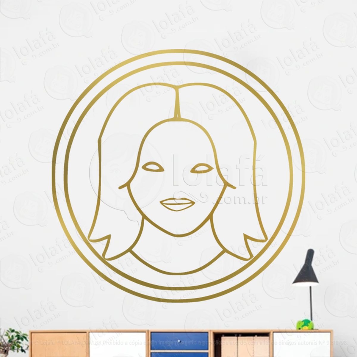 Mandala Signo de Virgem Astrologia Virgo Adesivo de Parede Decorativo para Casa, Sala, Quarto, Vidro e Altar Ocultista Mod:230