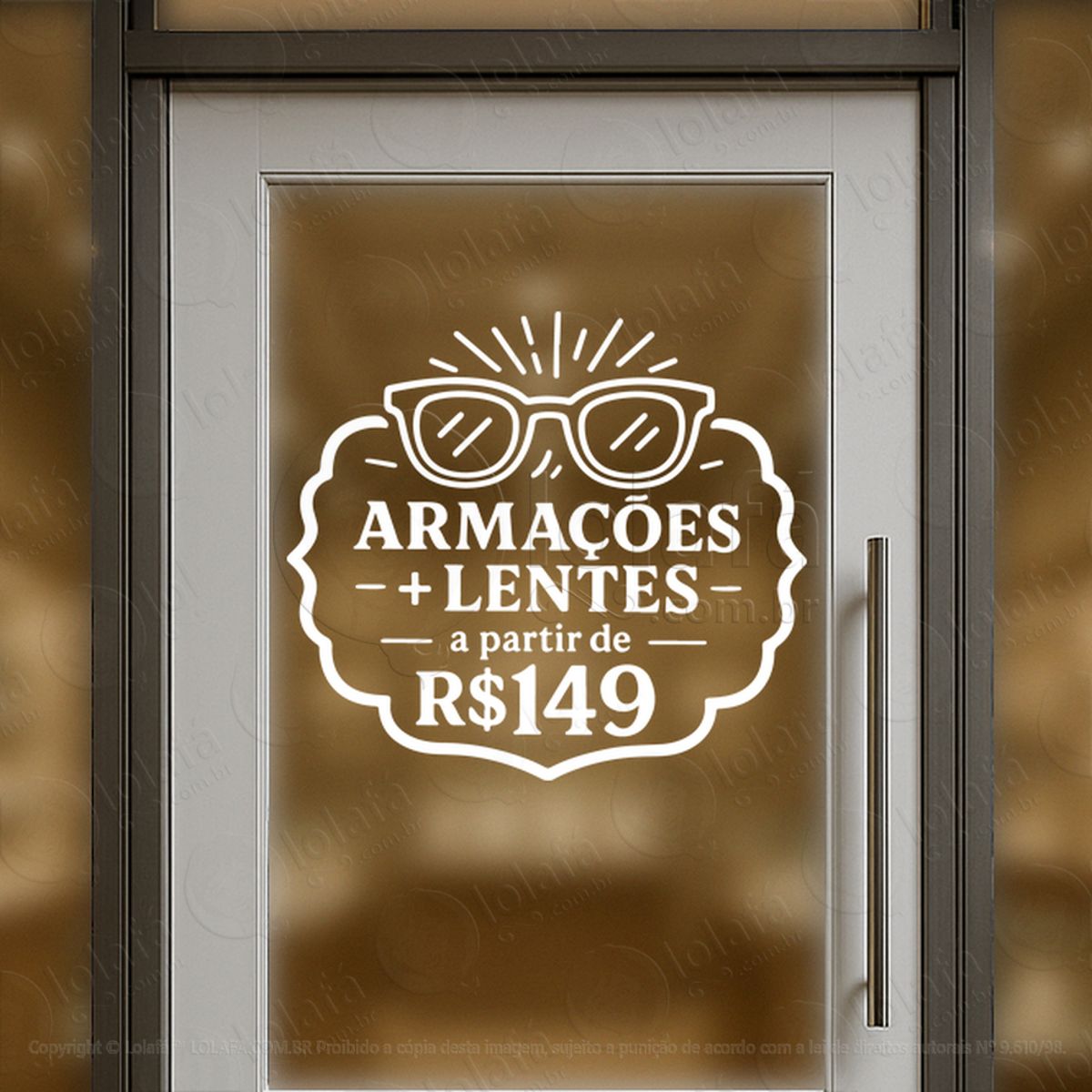 Vitrine Que Vira Desejo Adesivos Para Vitrine Ótica Mod:30