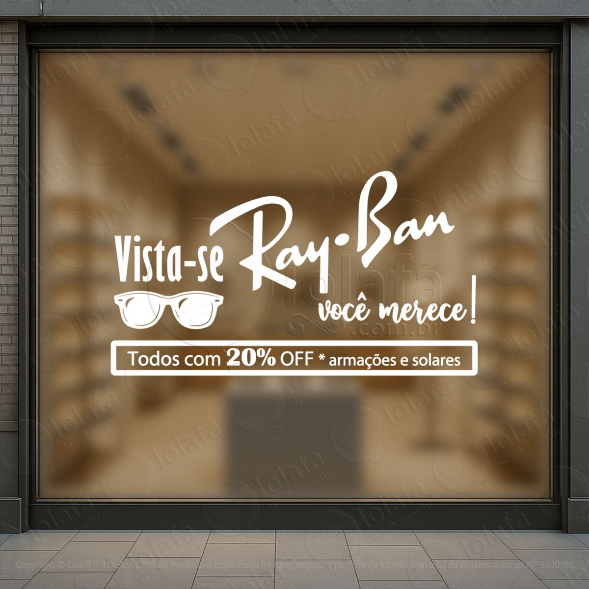 Vitrine Que Vende Por Você Adesivos Para Vitrine Ótica Mod:31
