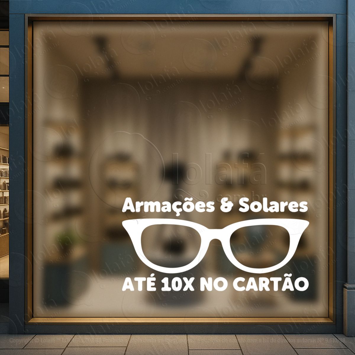 Desperte Desejo Na Vitrine Adesivos Para Vitrine Ótica Mod:33