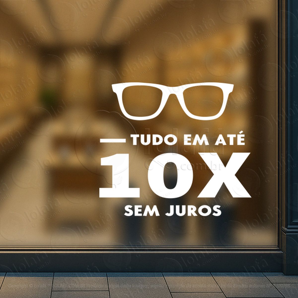 Impacto Visual Que Vende Adesivos Para Vitrine Ótica Mod:35