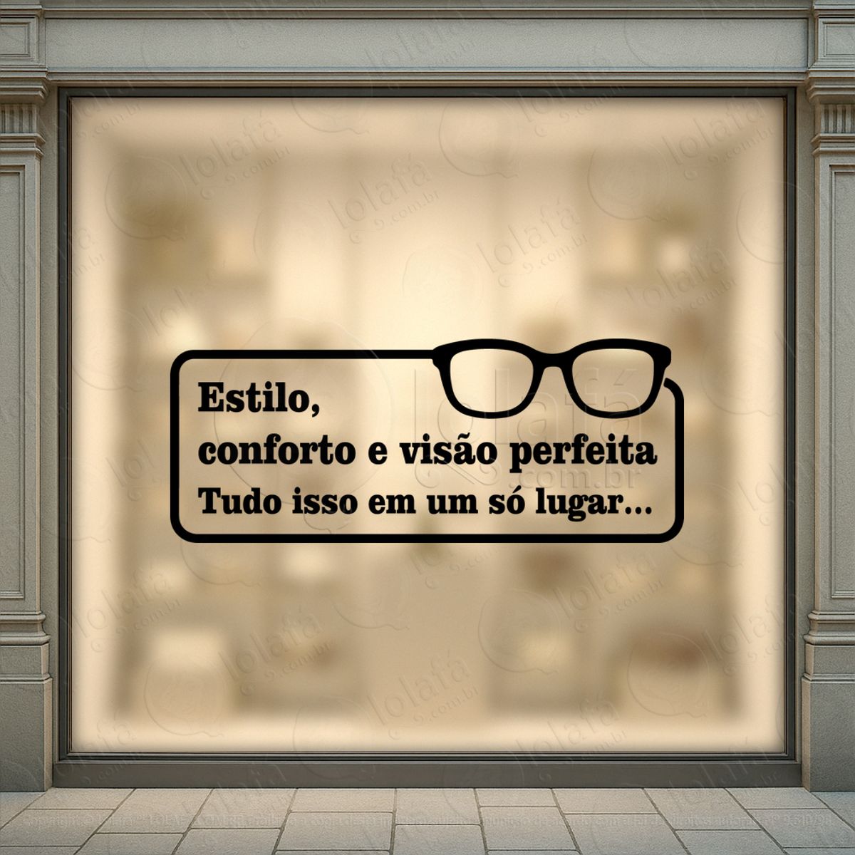 Vitrine Que Convida A Entrar Adesivos Para Vitrine Ótica Mod:40