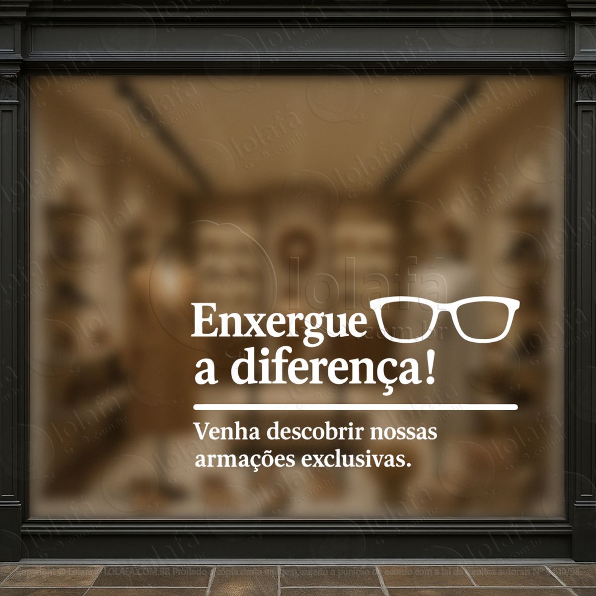 Encante, Direcione E Venda Adesivos Para Vitrine Ótica Mod:41