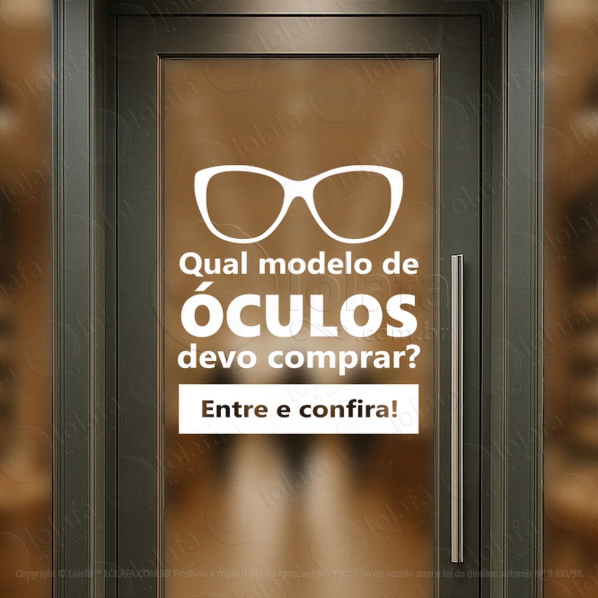 Estética Premium Que Valoriza Adesivos Para Vitrine Ótica Mod:42