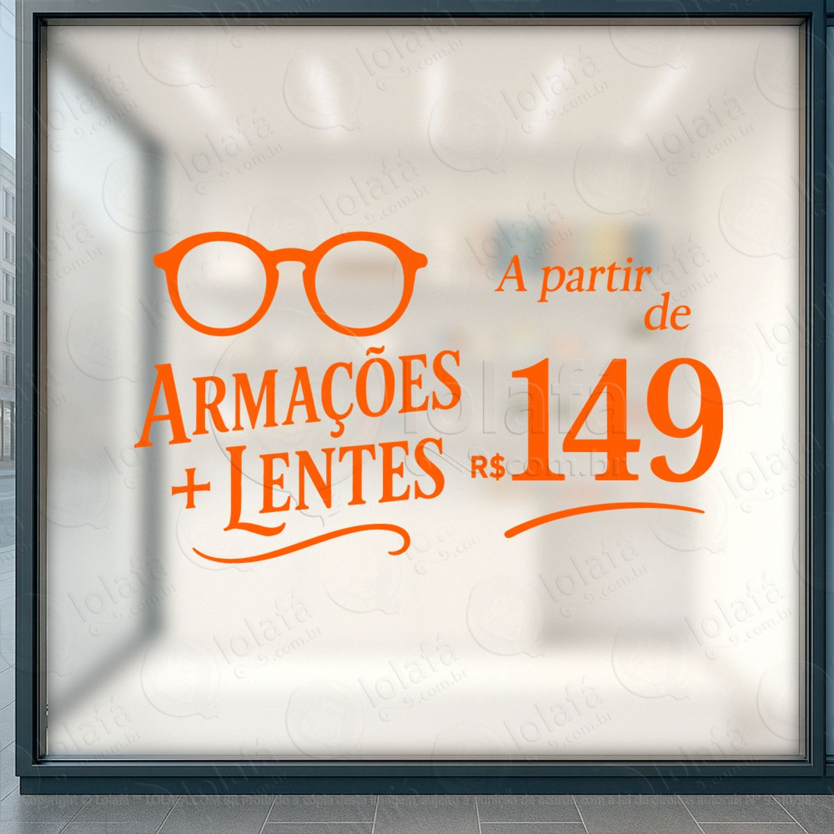 Mais Atenção, Mais Vendas Adesivos Para Vitrine Ótica Mod:49