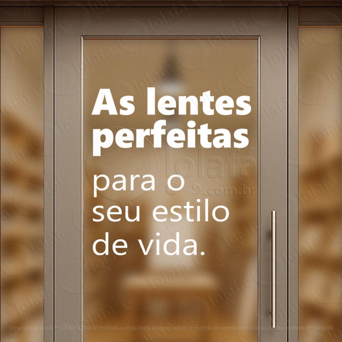 Vitrine Que Fala Pela Marca Adesivos Para Vitrine Ótica Mod:50