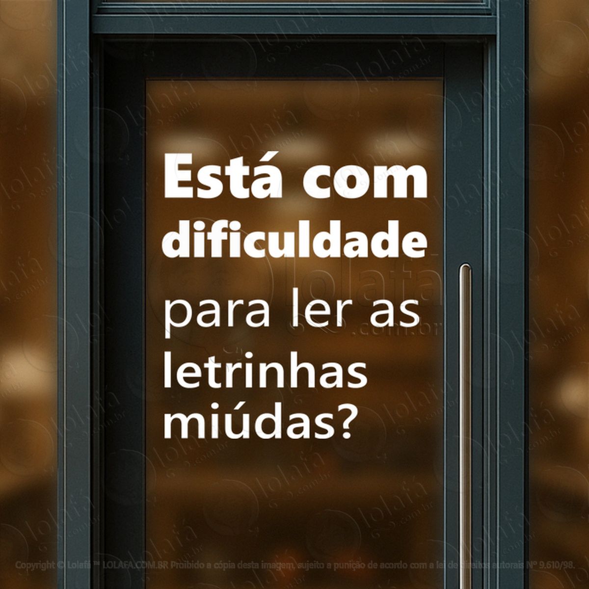 Comunicação Persuasiva Adesivos Para Vitrine Ótica Mod:51