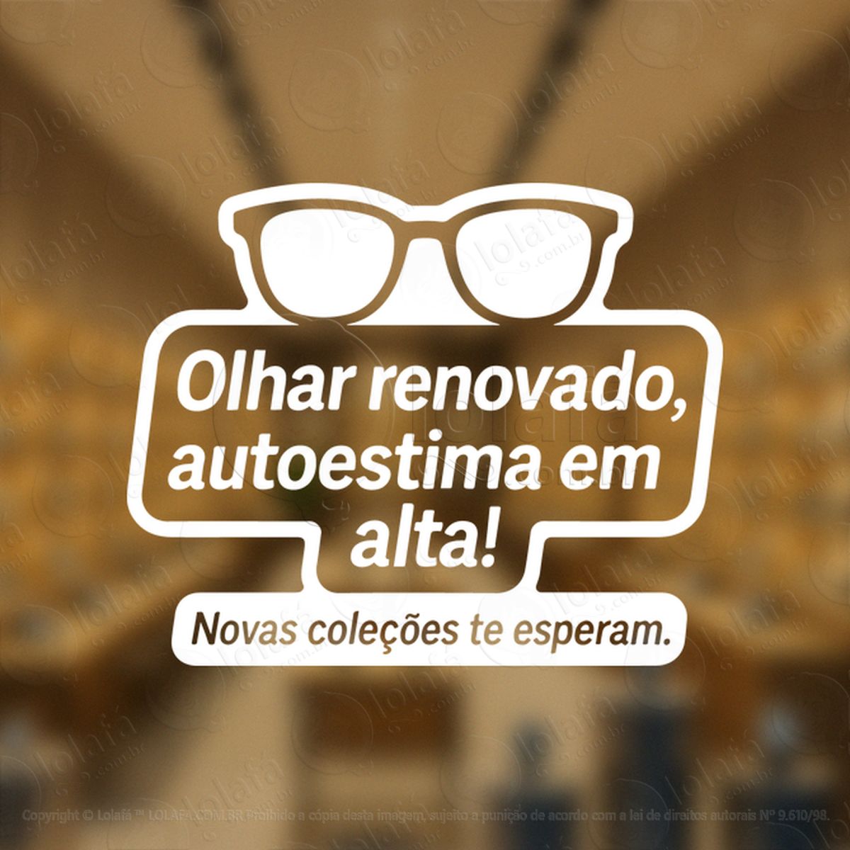 Estética Que Convida À Compra Adesivos Para Vitrine Ótica Mod:53
