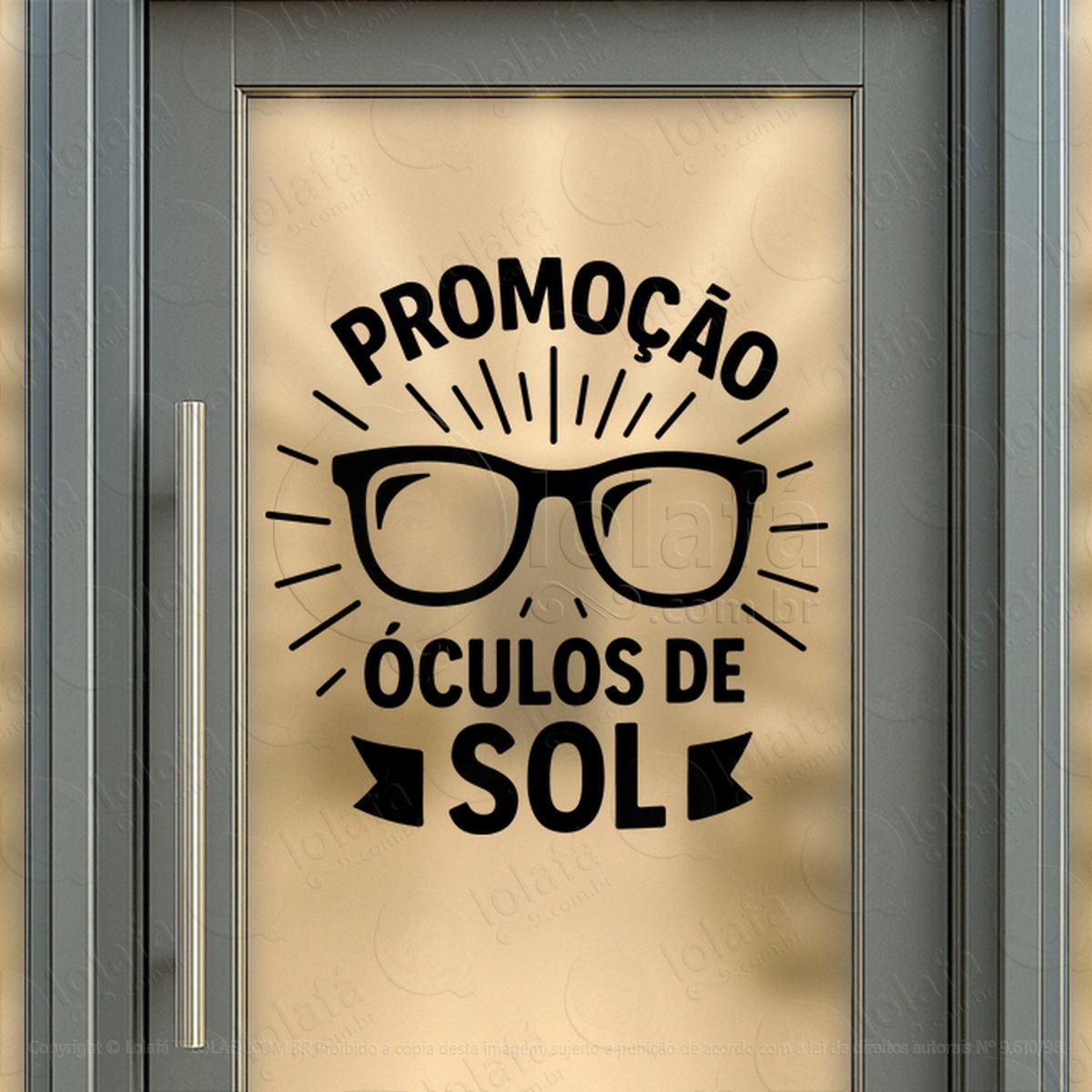 Fale Pouco, Venda Mais Adesivos Para Vitrine Ótica Mod:60