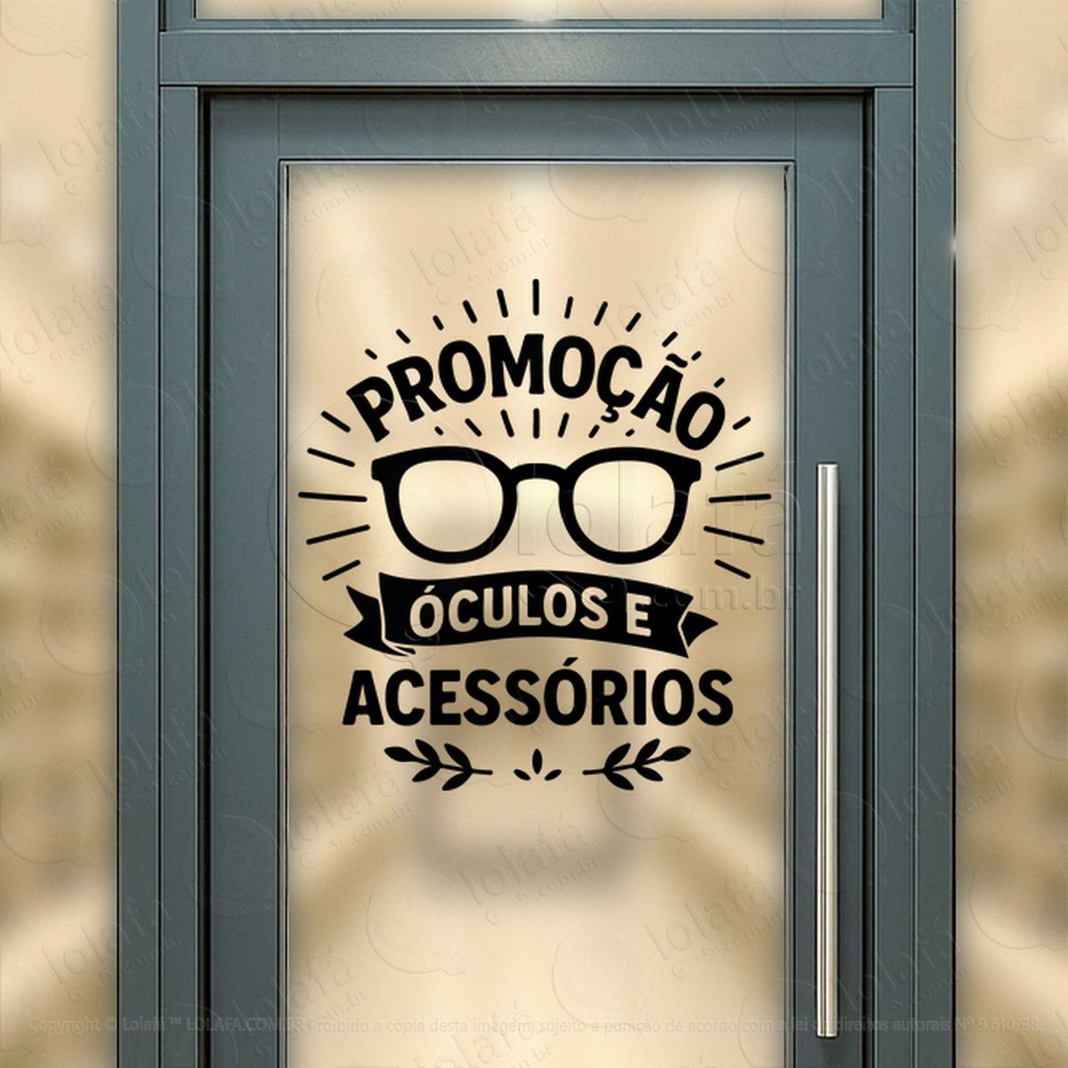 Simples, Direto, Eficaz Adesivos Para Vitrine Ótica Mod:61