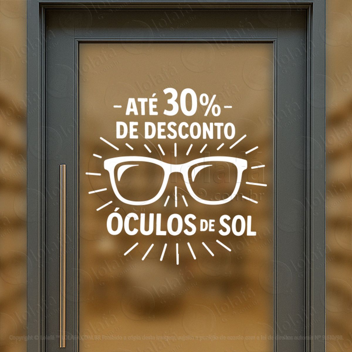 O Essencial Em Destaque Adesivos Para Vitrine Ótica Mod:62