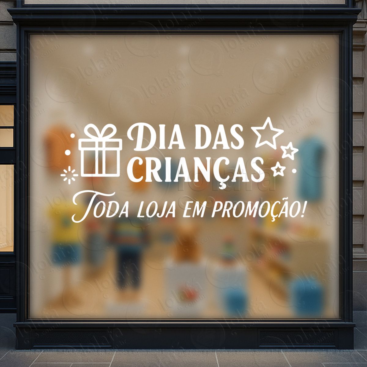 Toda Loja em Promoção Adesivos Para Vitrine Dia Das Crianças Mod:111