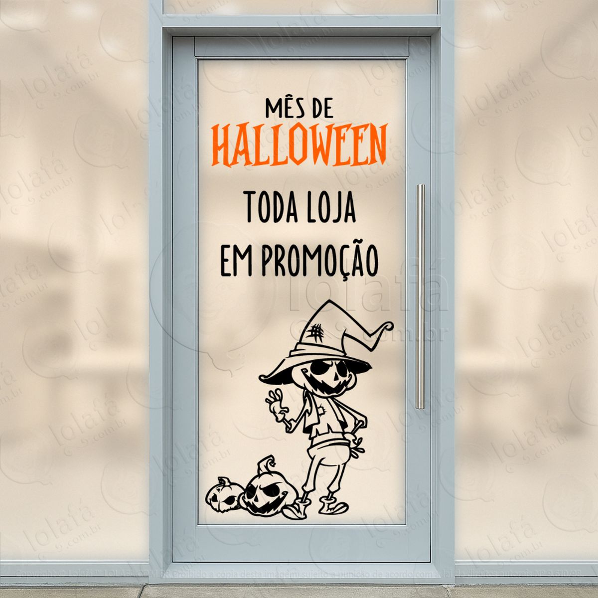 Toda Loja em Promoção Adesivos Para Vitrine Halloween Mod:133
