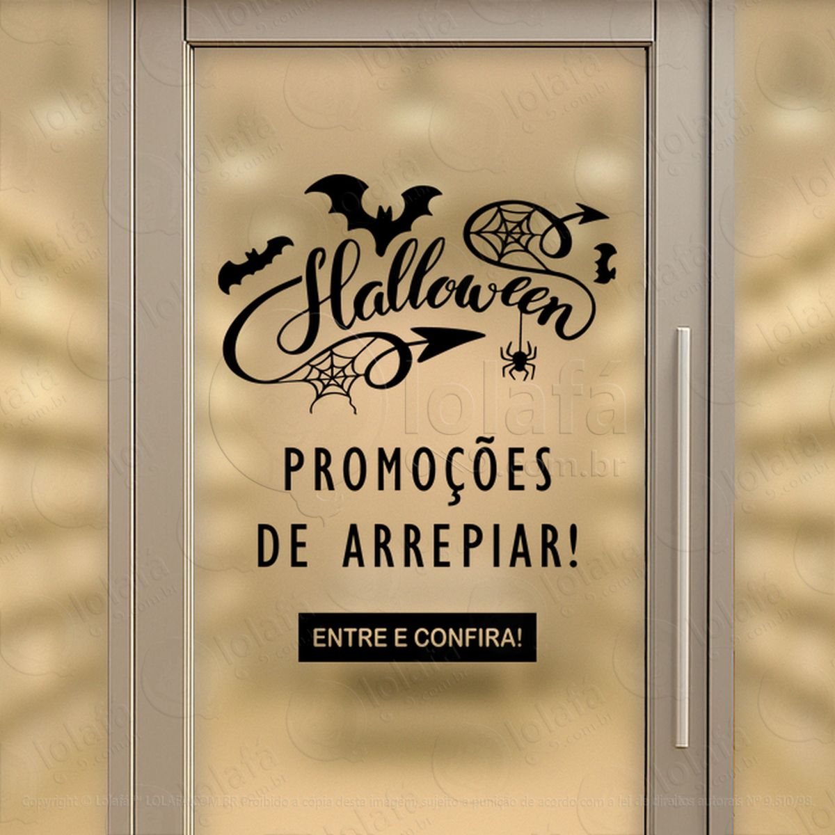 Promoções de Arrepiar Entre e Confira Adesivos Para Vitrine Halloween Mod:148