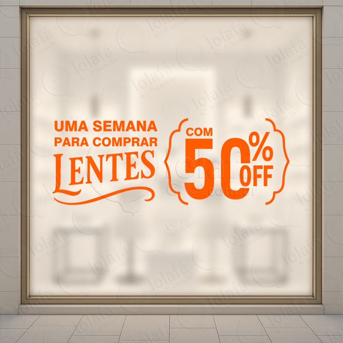 Vitrine Que Direciona Adesivos Para Vitrine Ótica Mod:211