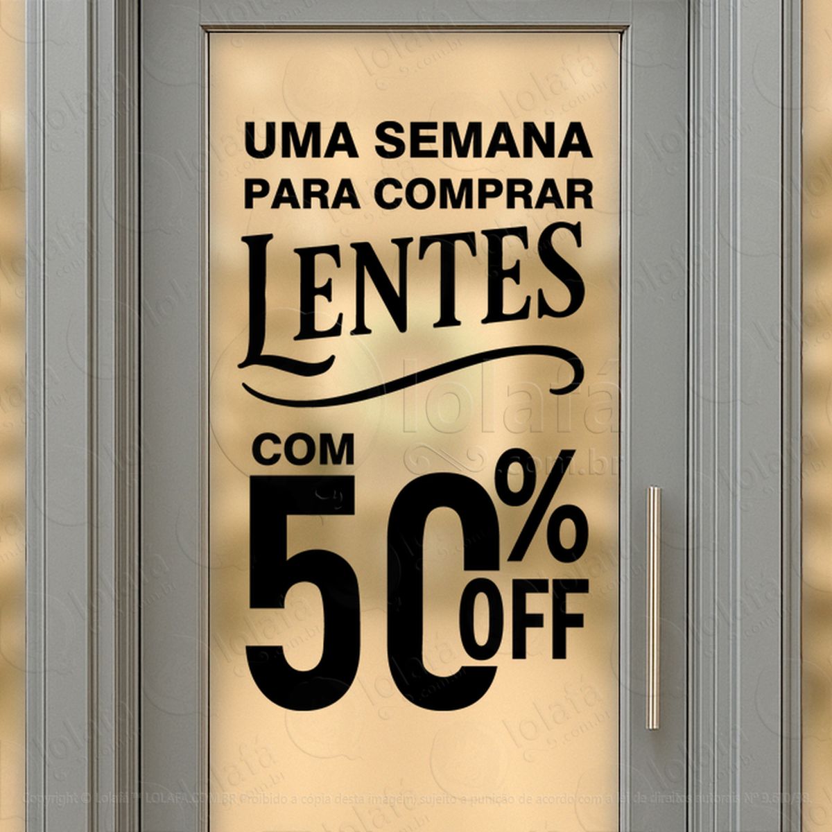 Branding Que Vende Adesivos Para Vitrine Ótica Mod:214