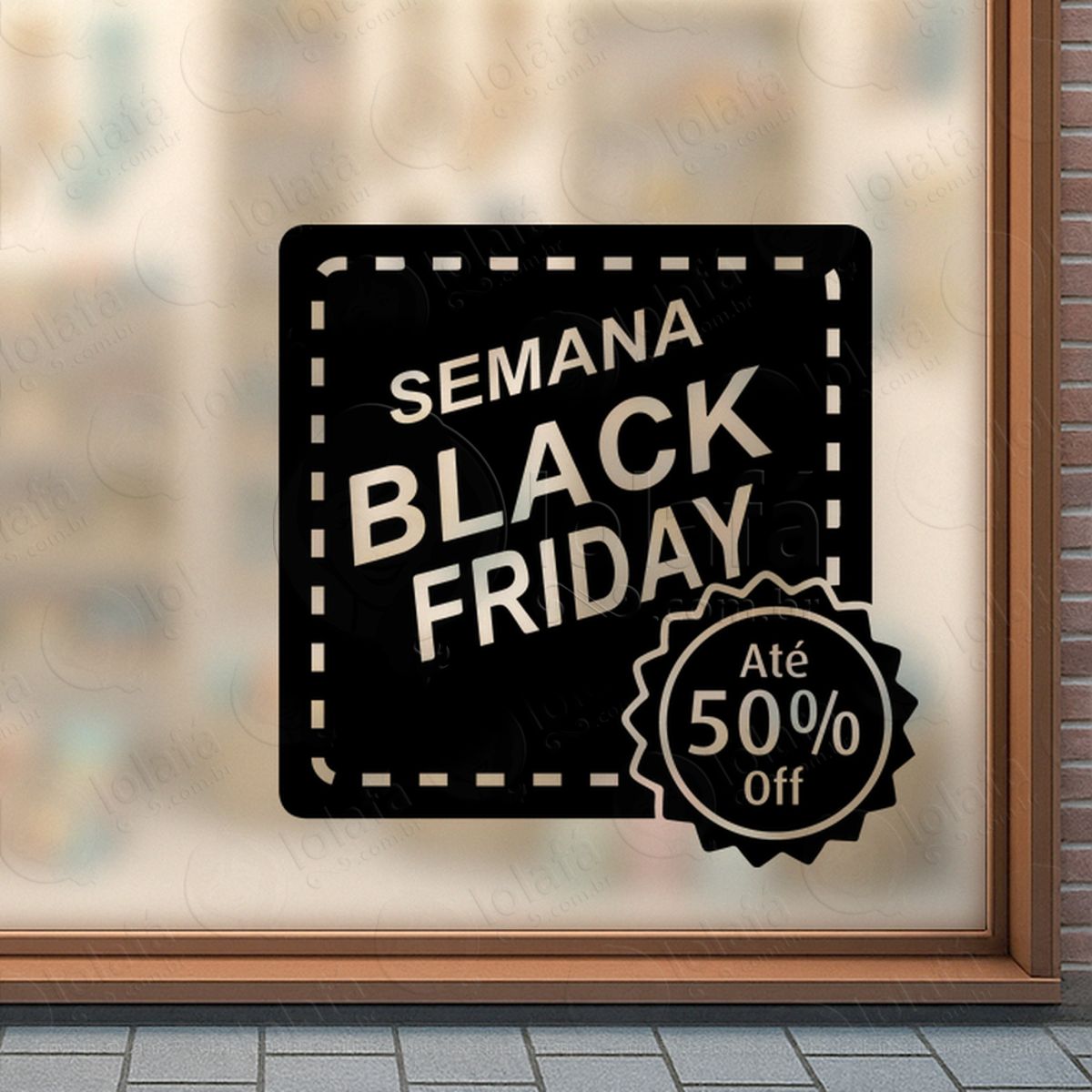 Adesivo Black Friday para Vitrine Personalizável Mod:250
