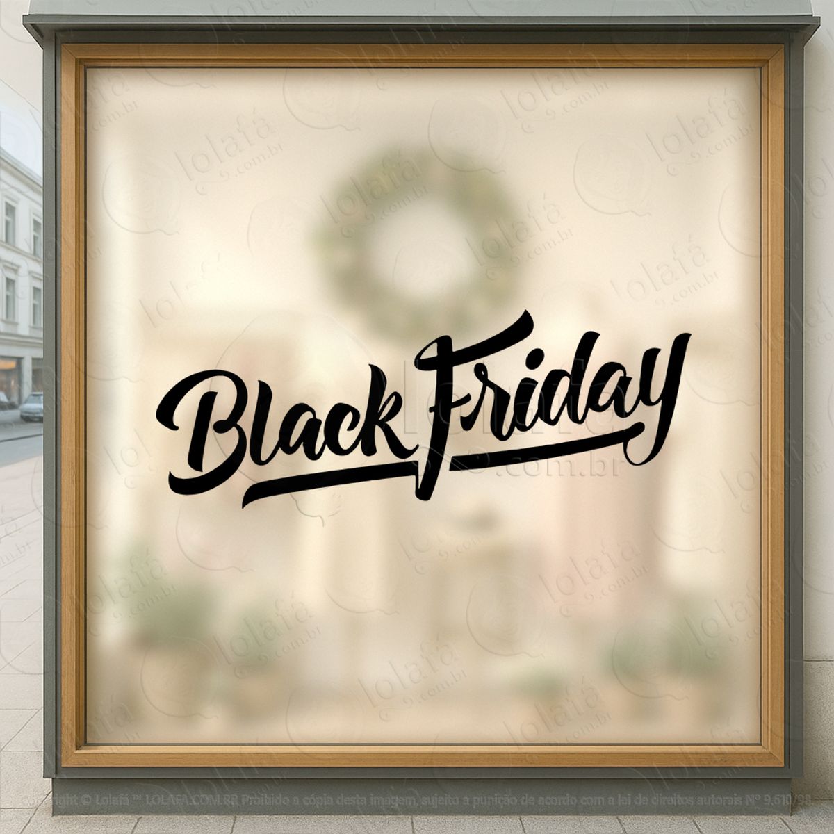 Adesivo Black Friday para Vitrine Personalizável Mod:302