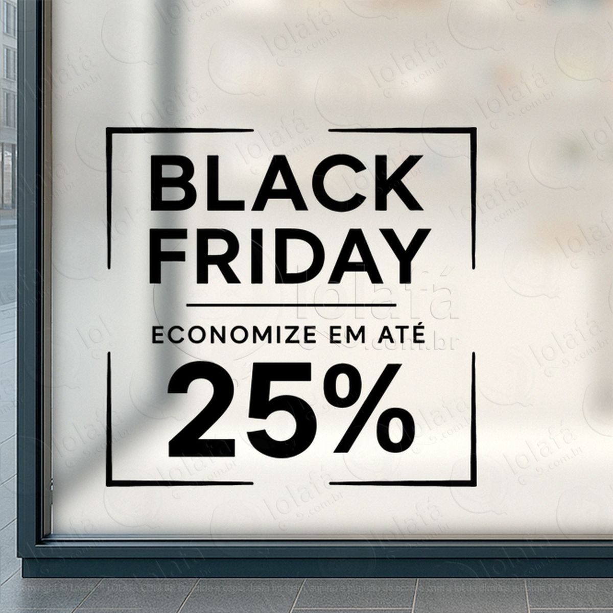 Adesivo Black Friday para Vitrine Personalizável Mod:309