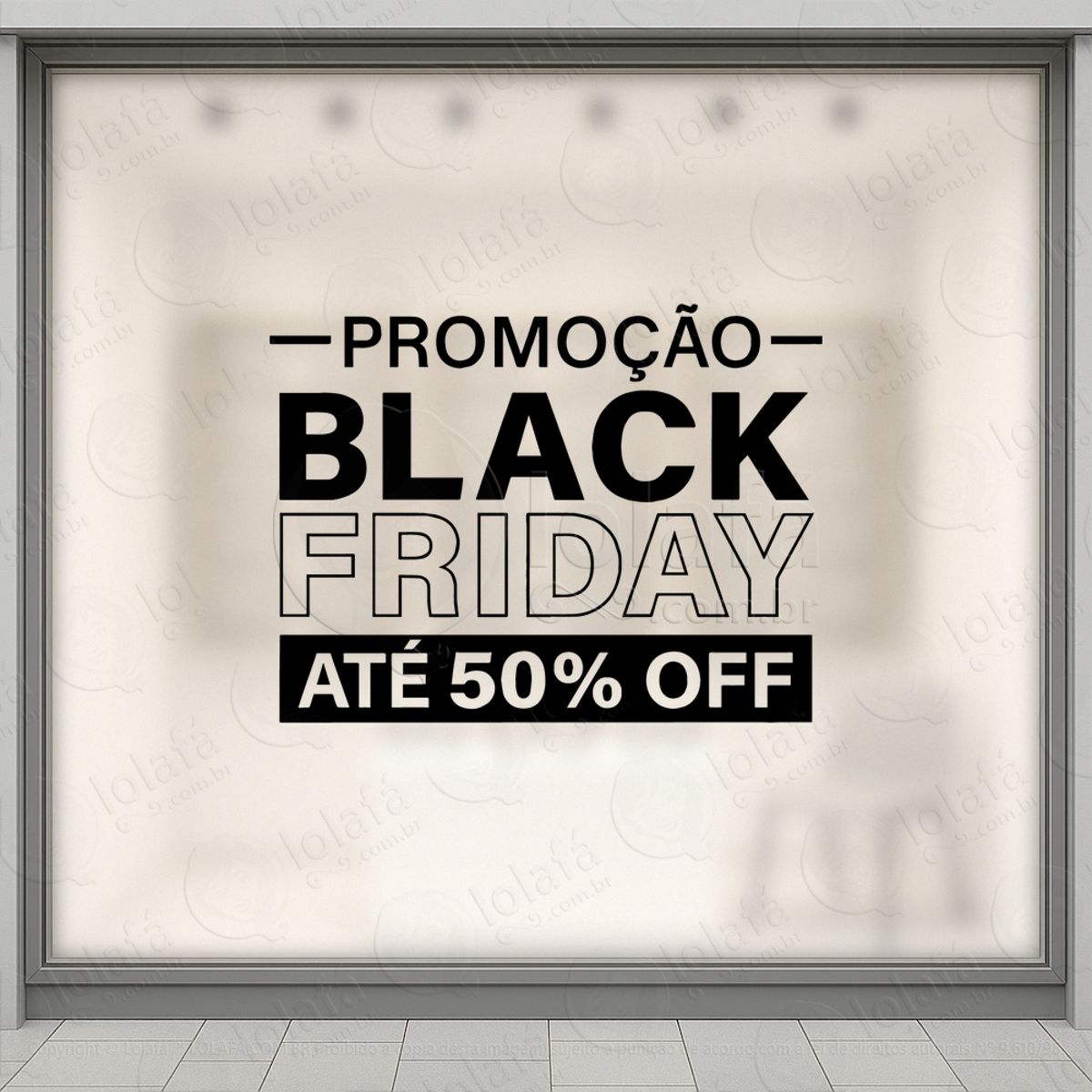 Adesivo Black Friday para Vitrine Personalizável Mod:310