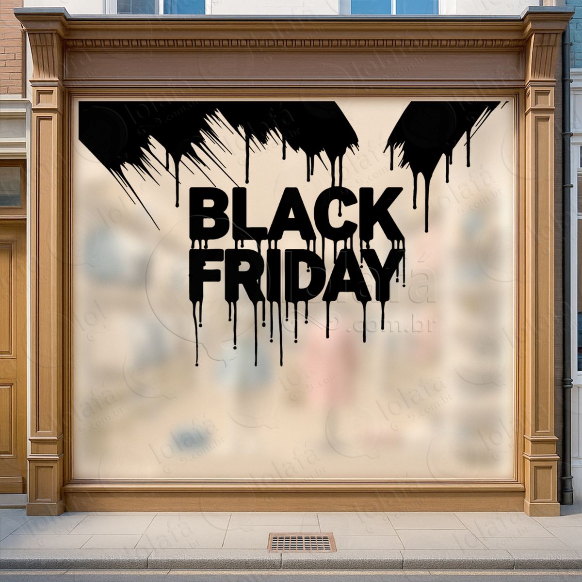 Adesivo Black Friday para Vitrine Personalizável Mod:317