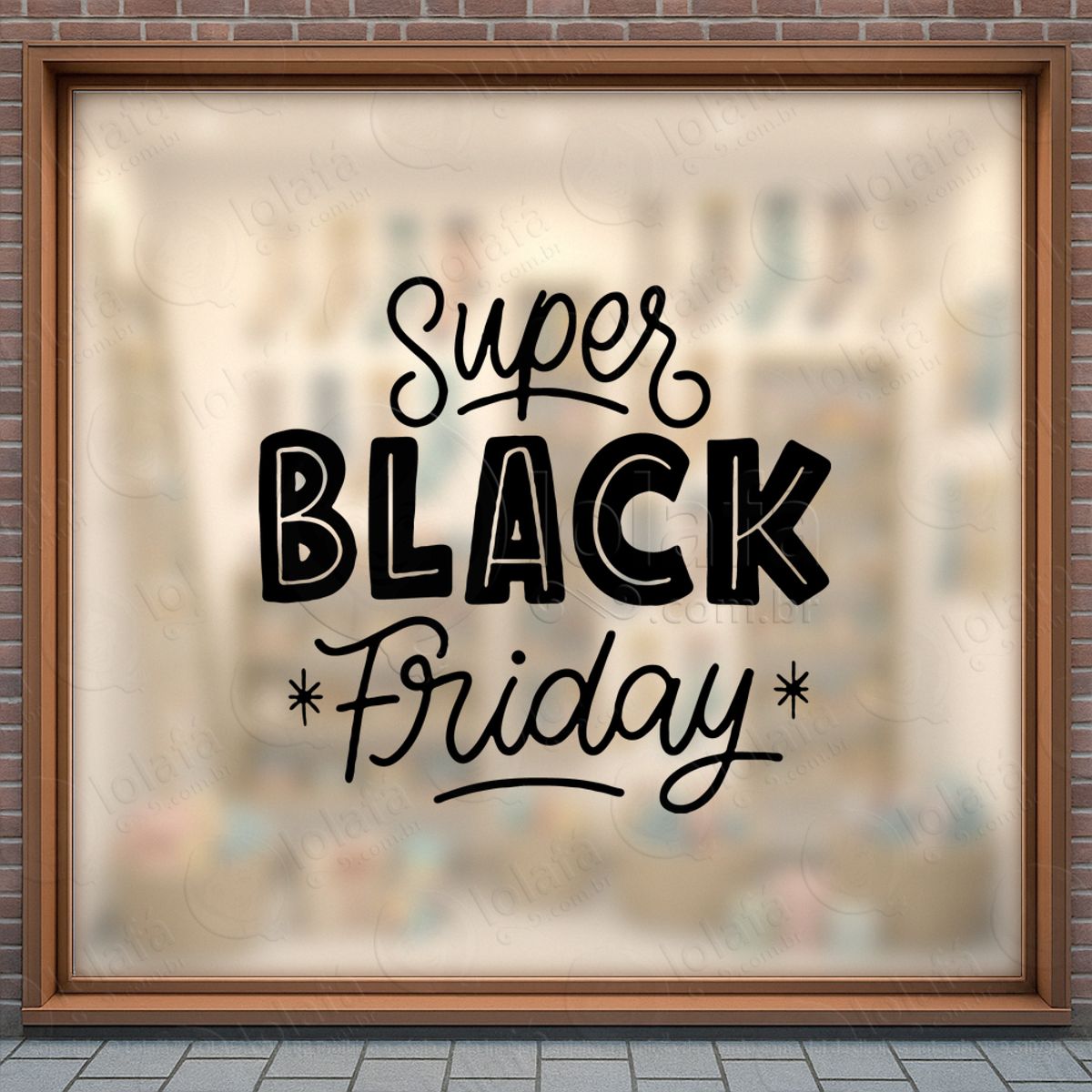Adesivo Black Friday para Vitrine Personalizável Mod:319
