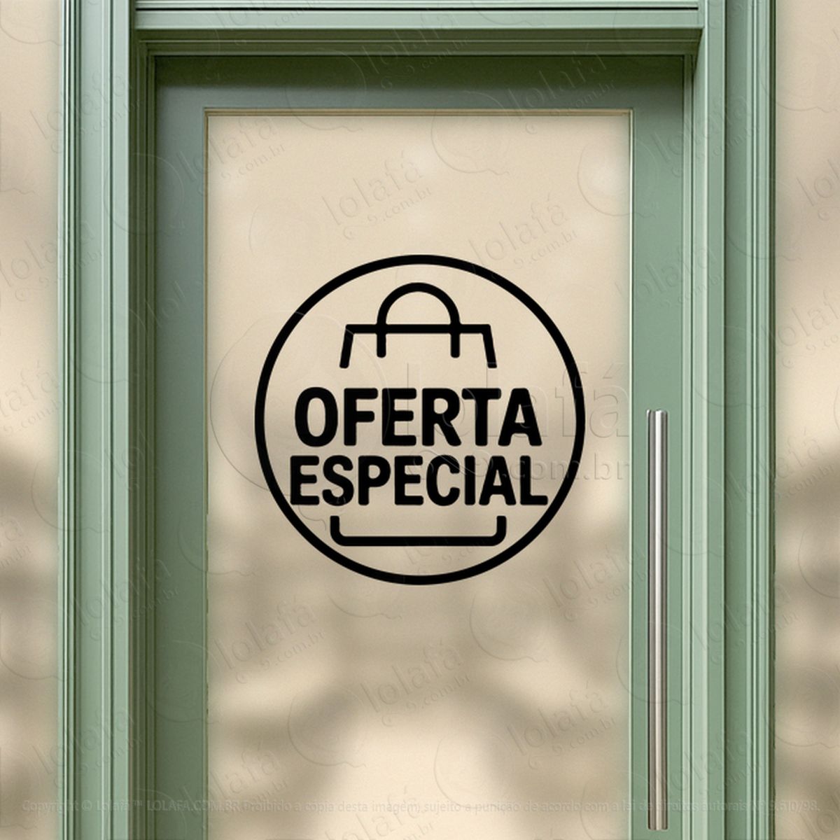 frase de oferta especial loja adesivos para vitrine mod:381