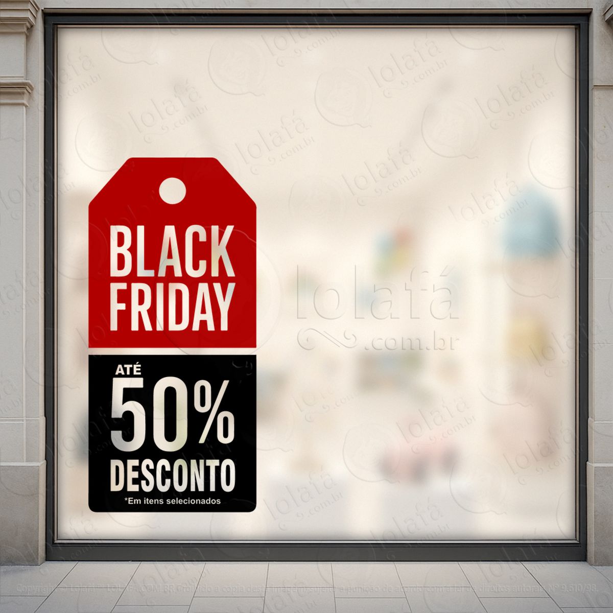 Adesivo Black Friday para Vitrine Personalizável Mod:386