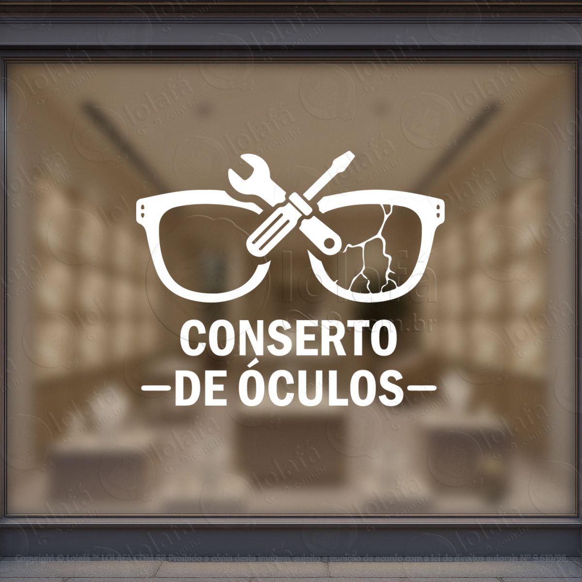 Estética Premium Que Valoriza Adesivos Para Vitrine Ótica Mod:407