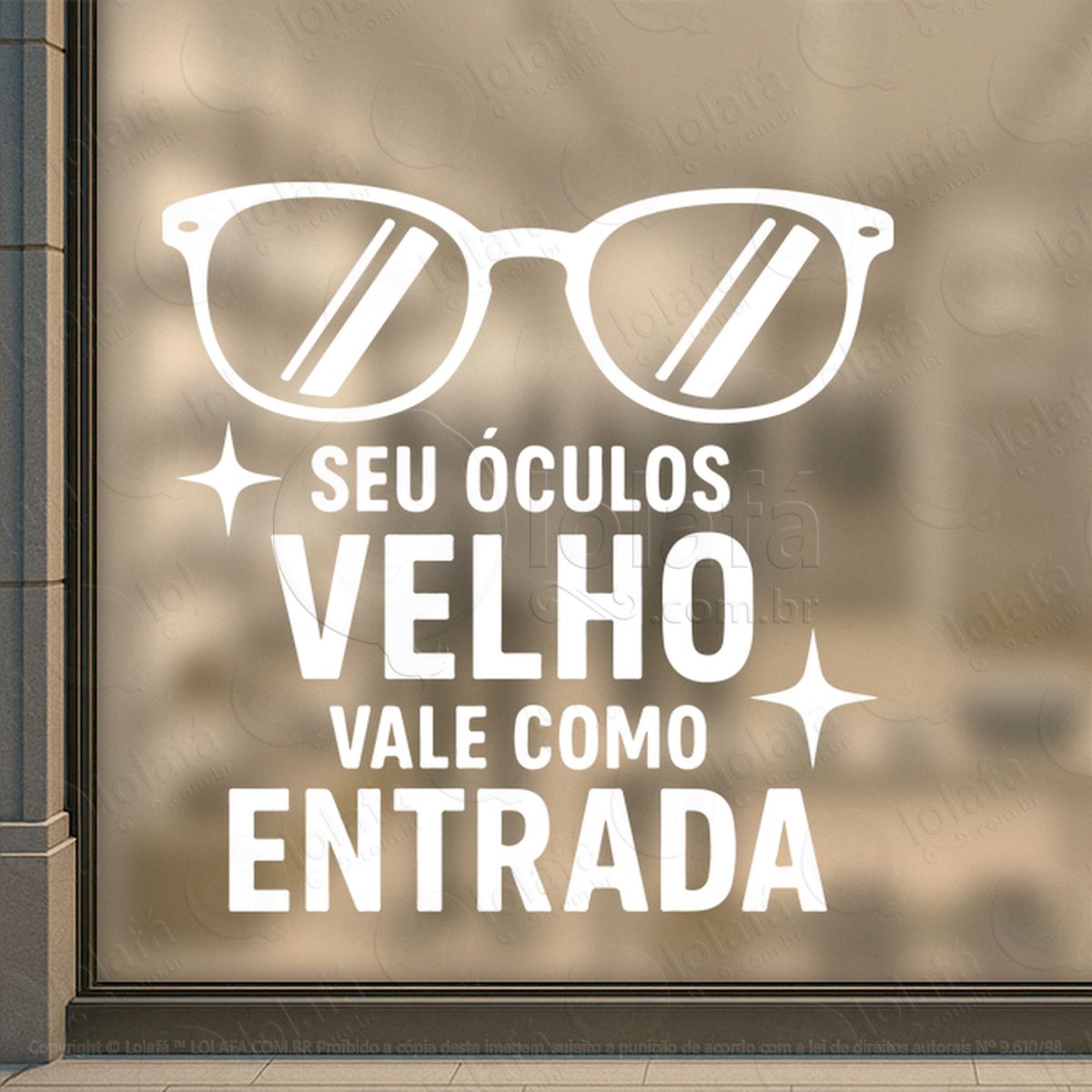 Transforme Olhares Em Vendas Adesivos Para Vitrine Ótica Mod:442