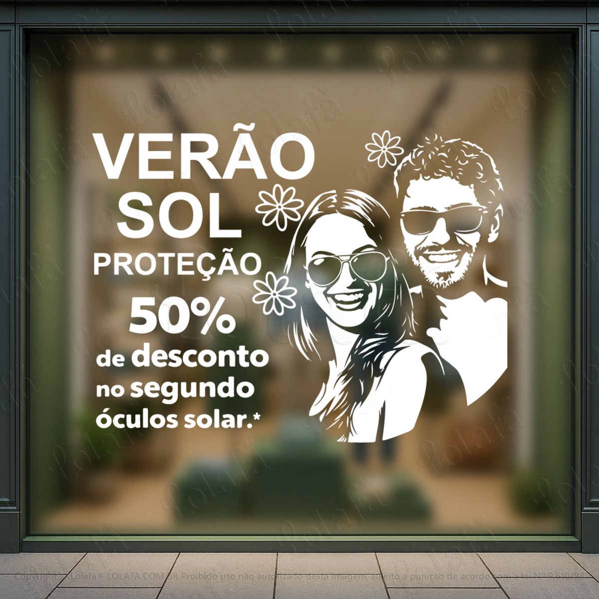 Visual Que Facilita A Decisão Adesivos Para Vitrine Ótica Mod:453