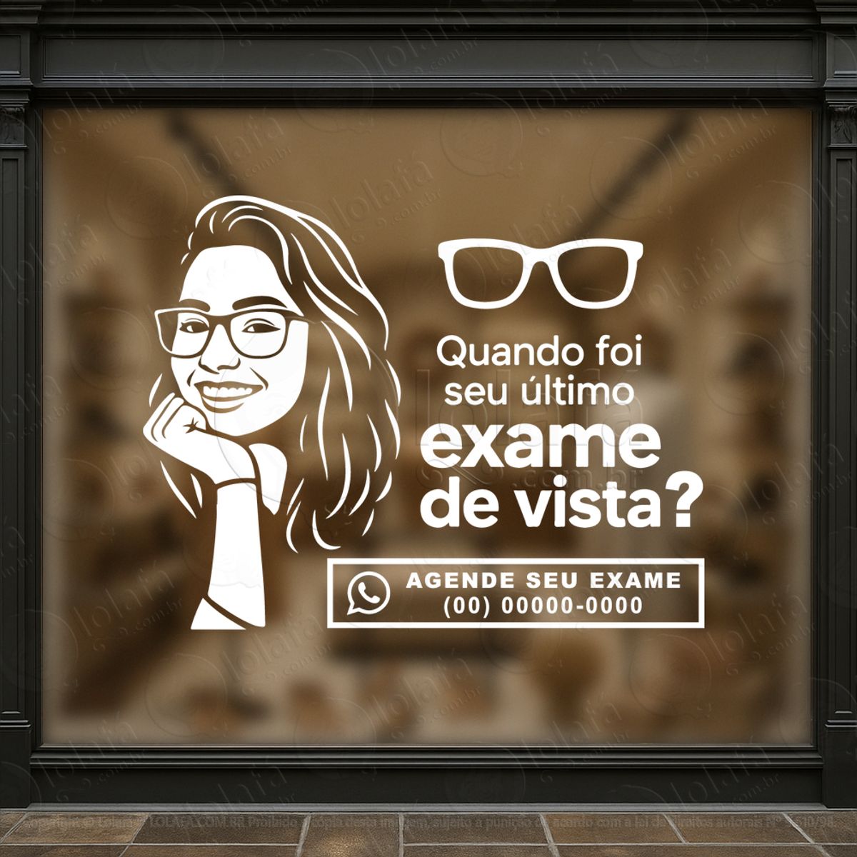 O Essencial Em Destaque Adesivos Para Vitrine Ótica Mod:499