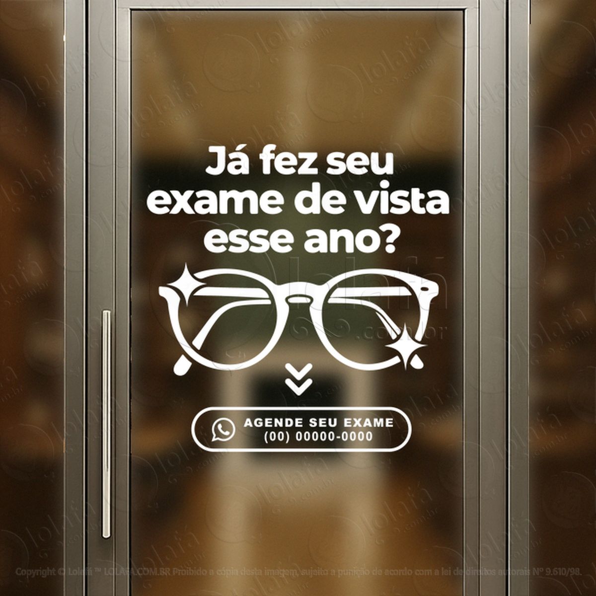 Vitrine Que Desperta Desejo Adesivos Para Vitrine Ótica Mod:510