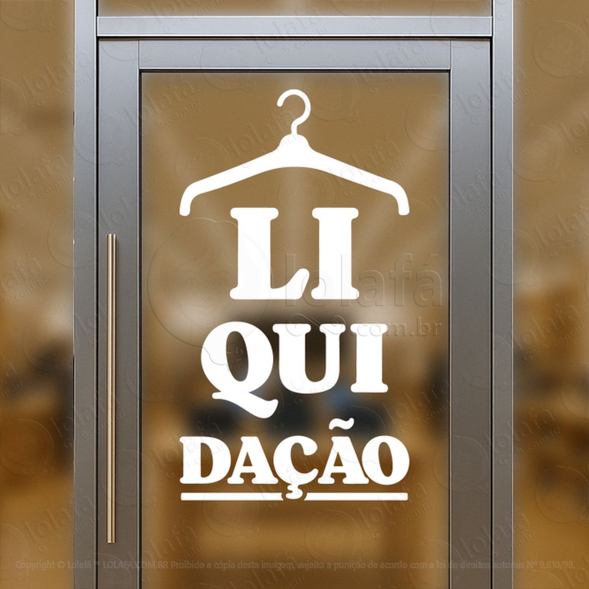 liquidação loja adesivos para vitrine mod:529