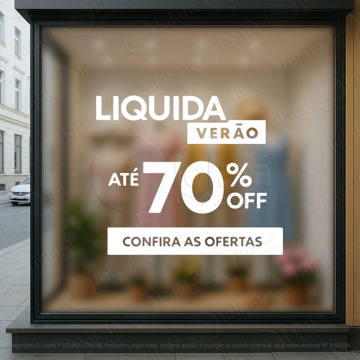 Liquida Verão Adesivos Para Vitrine Primavera Verão Mod:537