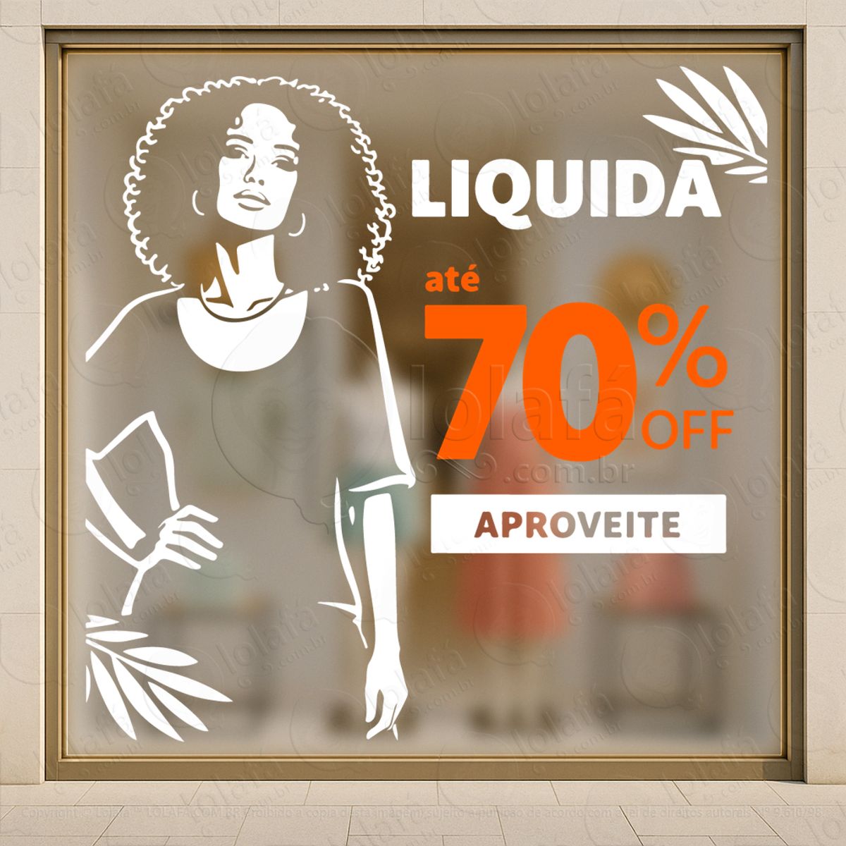 Liquida Loja Adesivos Para Vitrine Mod:557
